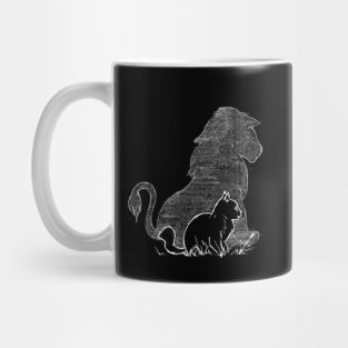 Cat and a Lion Mug